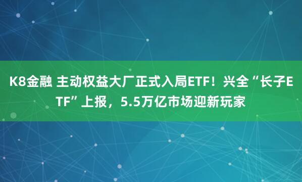 K8金融 主动权益大厂正式入局ETF!兴全“长子ETF”上报,5.5万亿市场迎新玩家