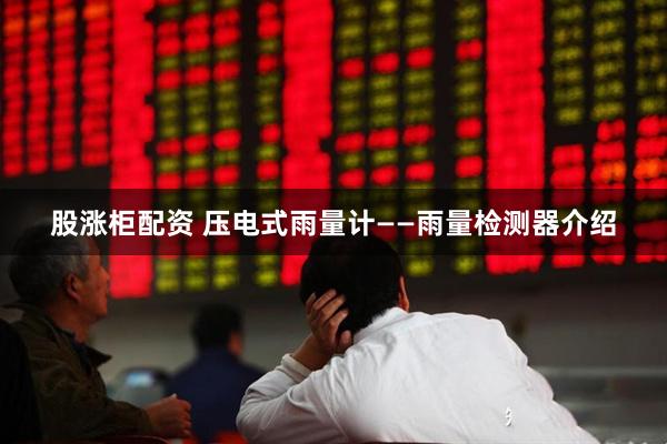 股涨柜配资 压电式雨量计——雨量检测器介绍